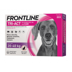 Frontline tri-act 20/40 kg (3pipette) Antiparassitario per cani