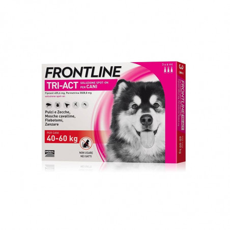 Frontline tri-act 40/60 kg (6 pipettes) Antiparasitic for dogs