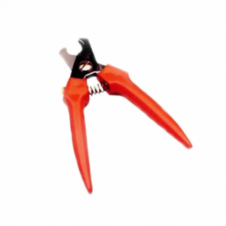 TAGLIA UNGHIE/PAILLETTES CANE PROFESSIONALE IMPUGNATURA ARANCIO