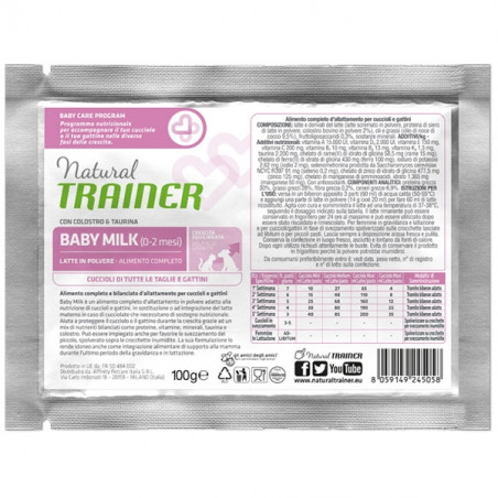 NATURAL TRAINER baby milk latte in polvere 100 G Miglior Prezzo