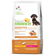 NATURAL TRAINER puppy & junior salmone e cereali 2 KG Miglior
