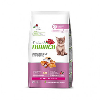 NATURAL TRAINER kitten salmone 1,5 KG Miglior Prezzo