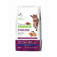 NATURAL TRAINER sterilised salmone e fibra di pisello 3 KG