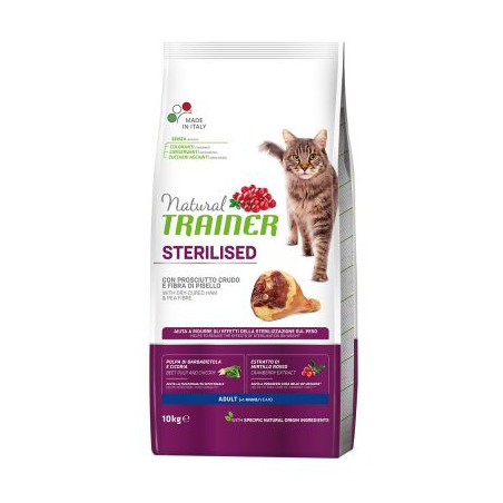 NATURAL TRAINER sterilised prosciutto crudo fibra di piselli